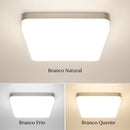 Luminária De Teto Plafon Quadrado LED Bivolt