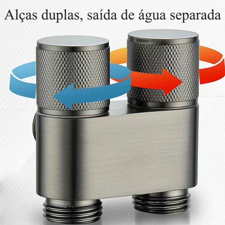 Conjunto Completo de Ducha Higiênica com Spray de Alta Pressão Regulável e Instalação Fácil