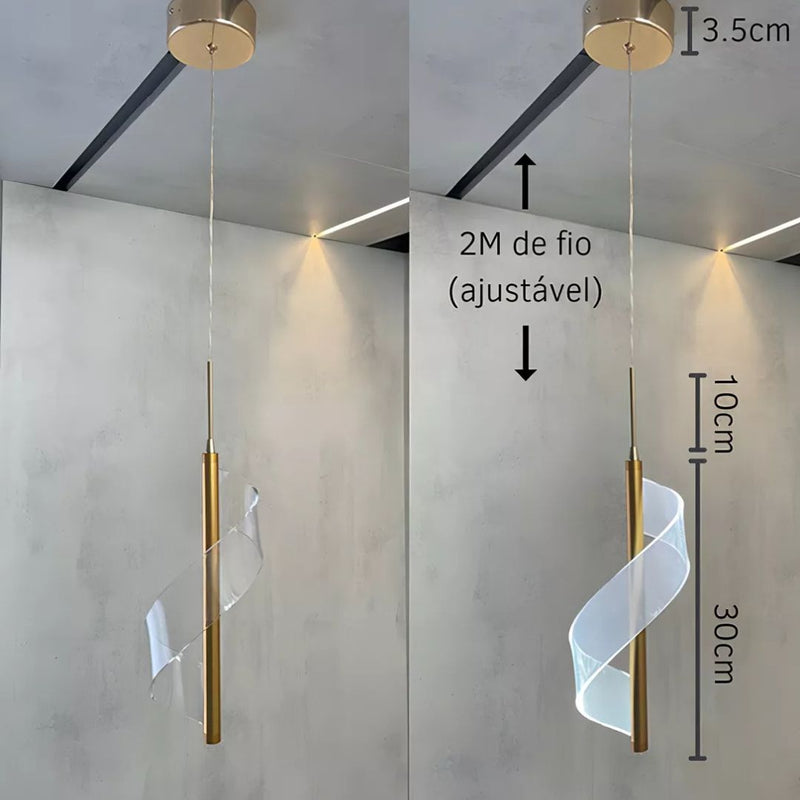 Luminária Pendente luminação interior Led Nordico