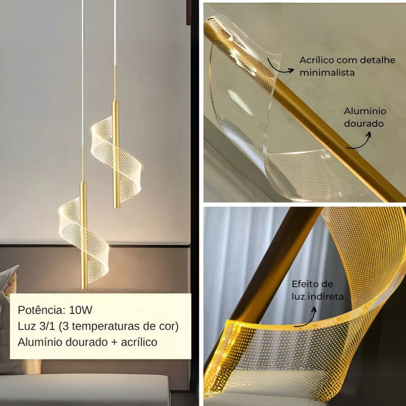 Luminária Pendente luminação interior Led Nordico