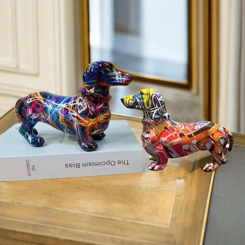 Estatueta Bulldog Abstrato
