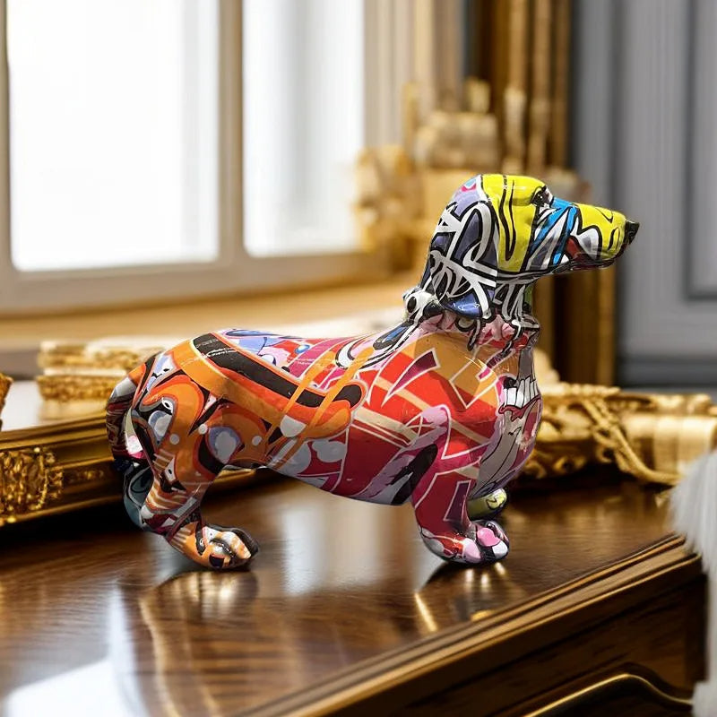 Estatueta Bulldog Abstrato