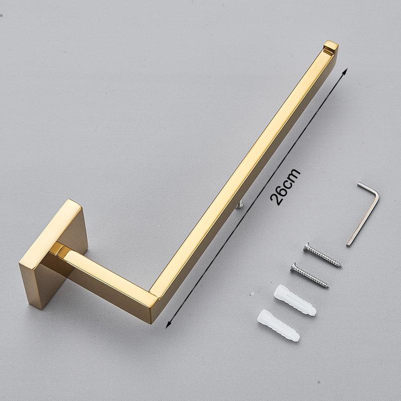 Porta Toalha Rosto Para Banheiro 26cm Quadrado Inox
