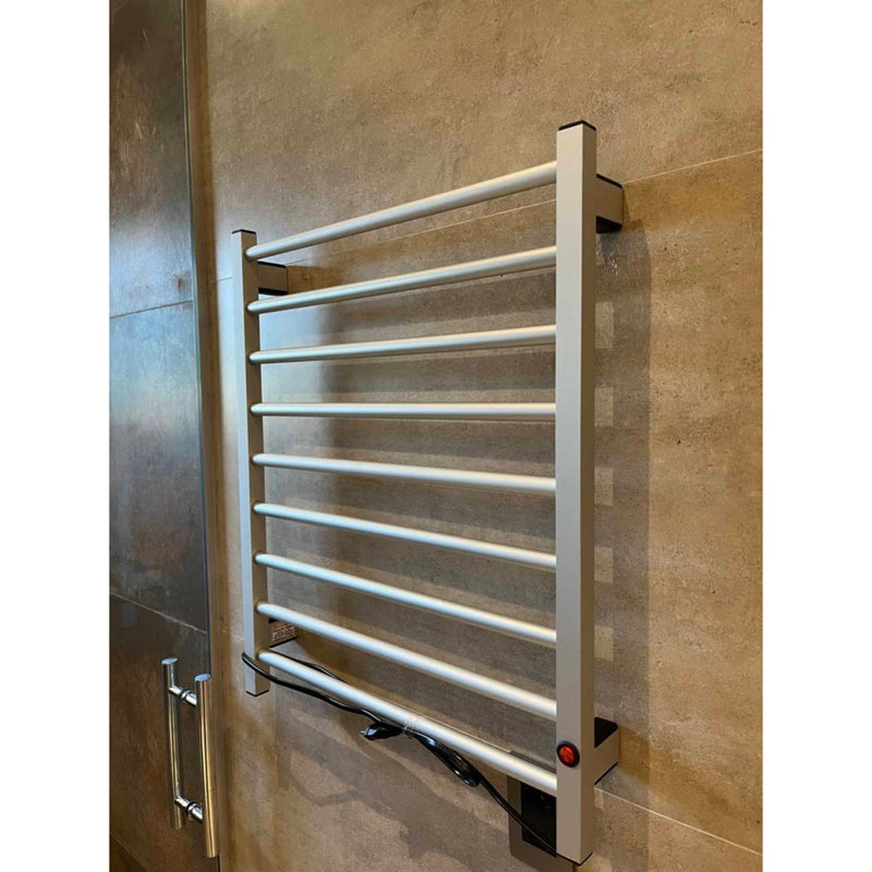 Toalheiro Térmico Alumínio Porta Toalha Electrowood Aquece e Seca Toalhas