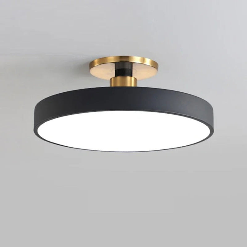 Plafon De Led Redondo Sobrepor Modelo Nódico