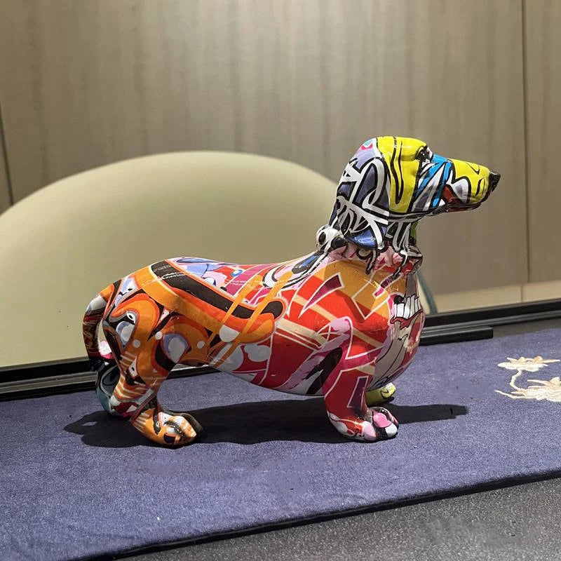 Estatueta Bulldog Abstrato