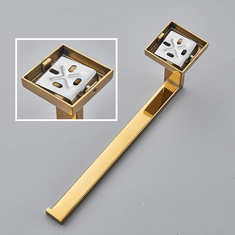 Porta Toalha Rosto Para Banheiro 26cm Quadrado Inox