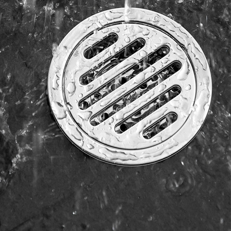 Ralo De Banheiro Inteligente Redondo Cromado Inox 10x10cm