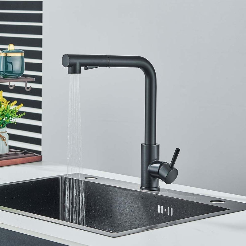 Torneira Gourmet para Cozinha Retrátil 360º Monocomando Pulverizador Dupla Misturador