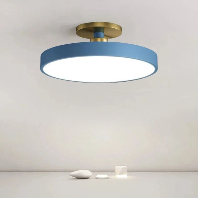 Plafon De Led Redondo Sobrepor Modelo Nódico