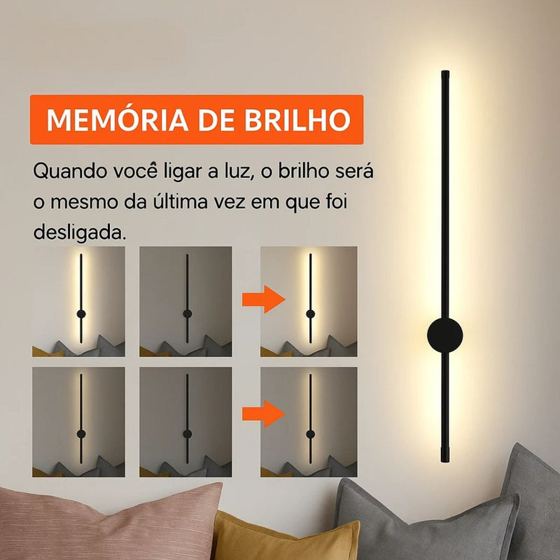 Arandela Linear de Parede Interna Ajustável