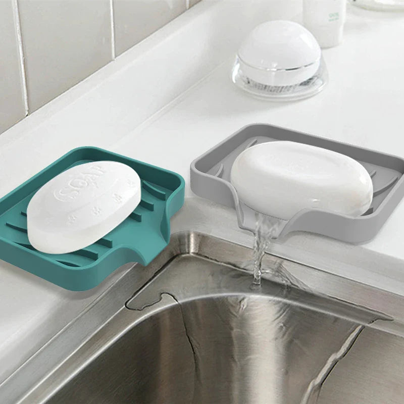 Saboneteira Para Banheiro Com Drenagem Automática Silicone