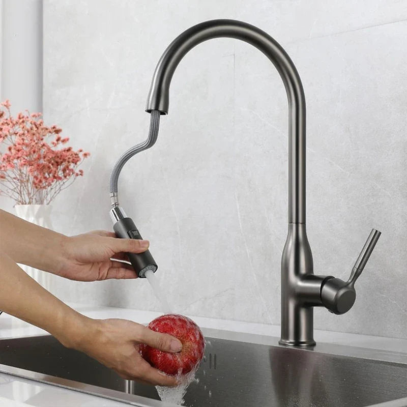 Torneira Gourmet Monocomando Para Cozinha Modelo Com Jato Extensível