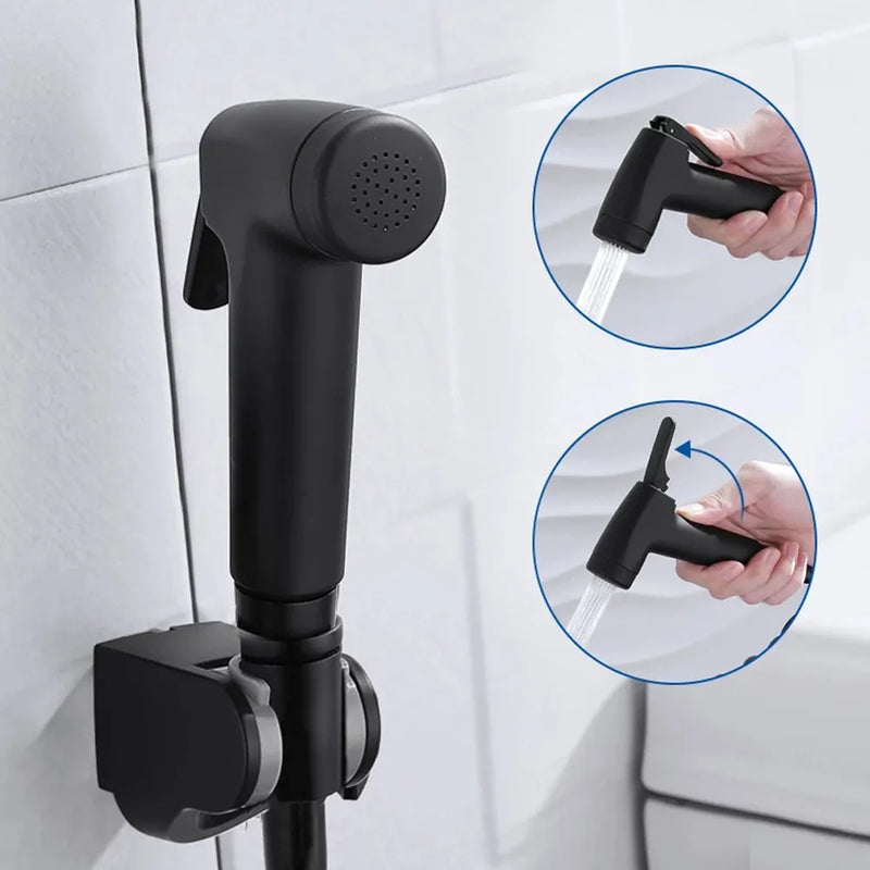 Ducha Higiênica Para Banheiro Preto Fosco