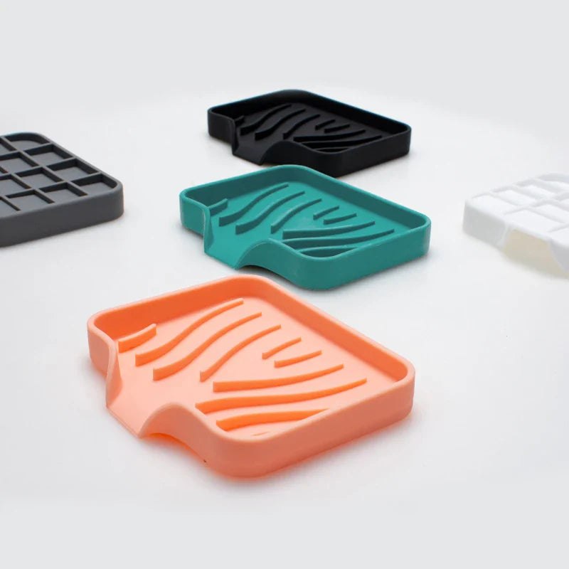 Saboneteira Para Banheiro Com Drenagem Automática Silicone