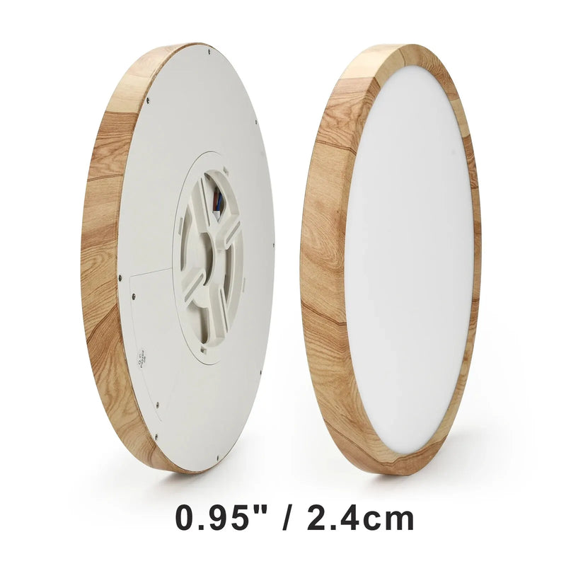 Plafon De Teto Led Sobrepor Estilo Amadeirado
