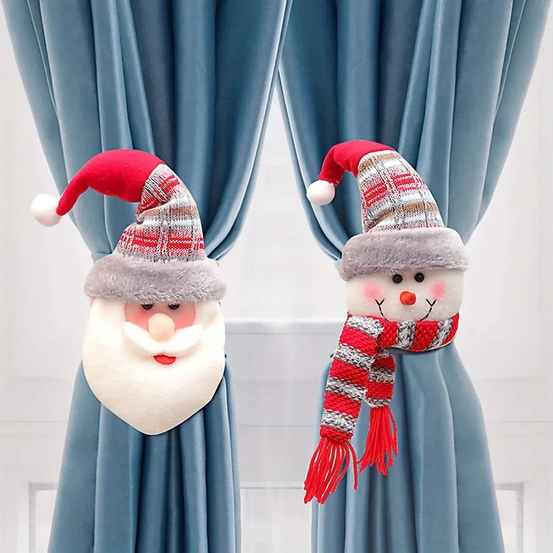 Decoração De Natal Fivela De Cortina Enfeite Natalino