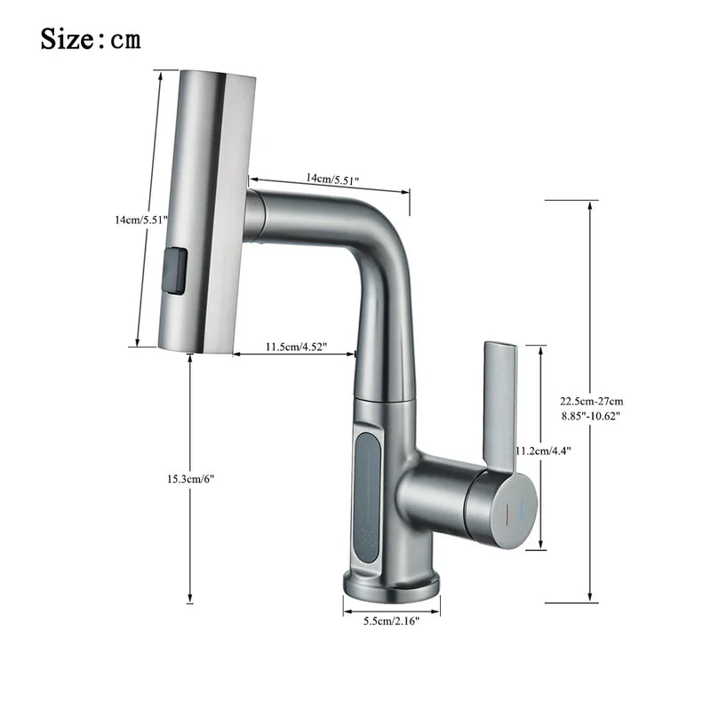 Torneira Para Banheiro Monocomando Digital Cascata