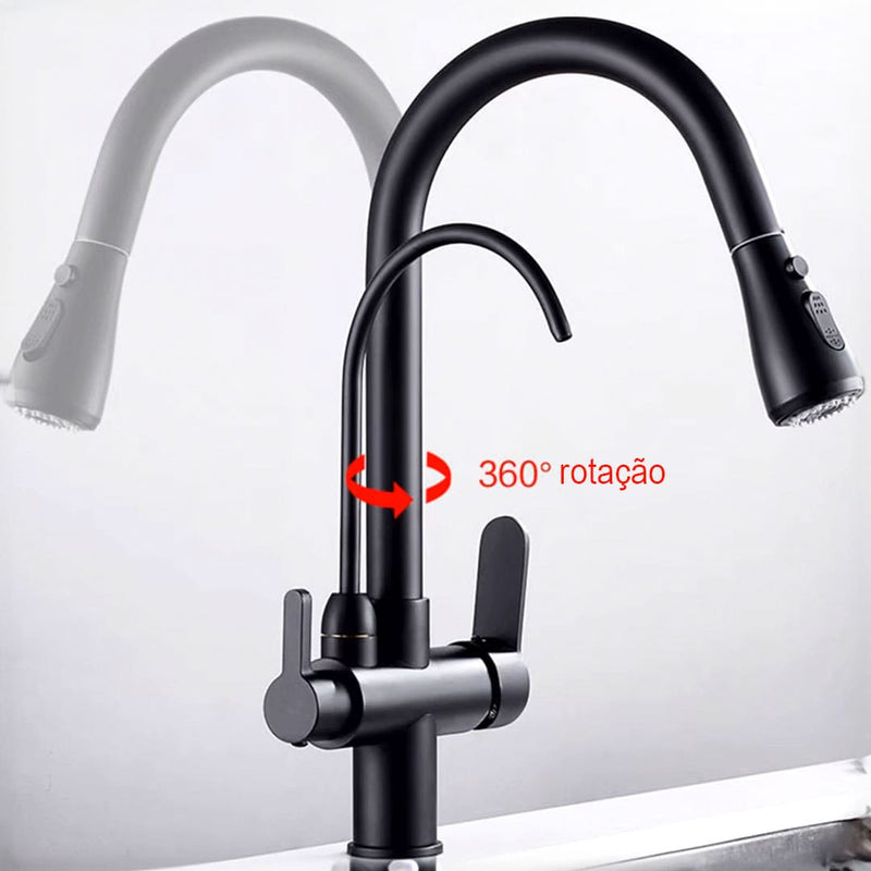 Torneira Touch Monocomando Para Cozinha Gourmet Com Filtro