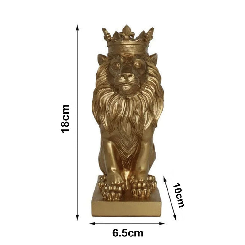 Estatueta Decorativa Leão Imperador