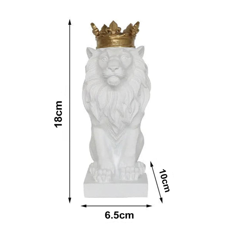 Estatueta Decorativa Leão Imperador