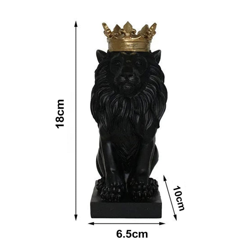 Estatueta Decorativa Leão Imperador