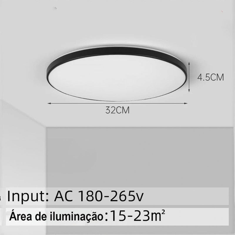 Luminária de Teto Plafon Led Sobrepor Redondo Moderno