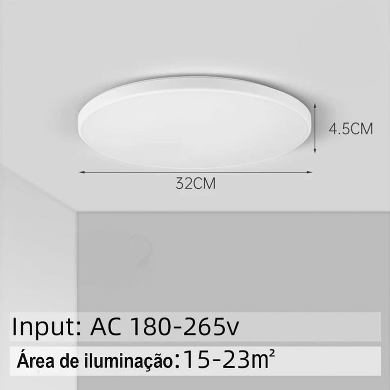 Luminária de Teto Plafon Led Sobrepor Redondo Moderno