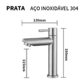 Torneira Para Banheiro Aço Inoxidável 304