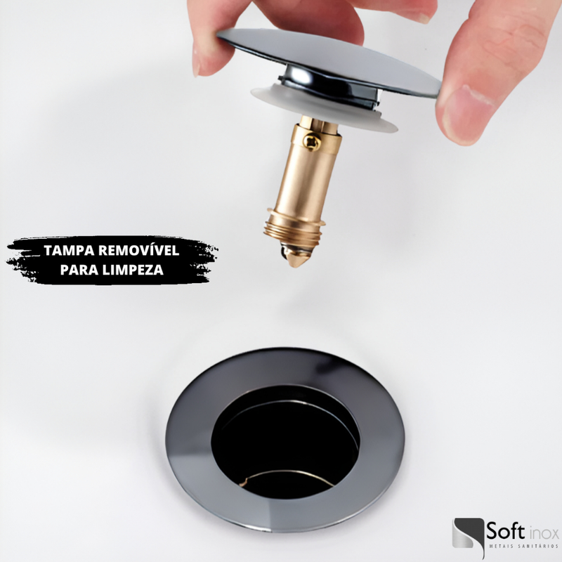Válvula Click De Inox Pia de Banheiro Lavatório