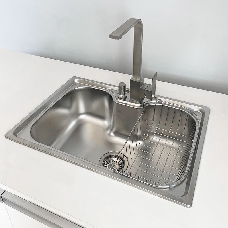 Cuba Pia Cozinha Gourmet 60x42cm Aço Inox 304 Luxo Prata Escovado
