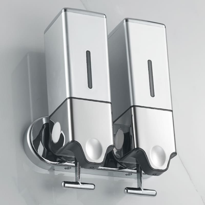 Dispenser de Sabonete Líquido Parede Shampoo Condicionador Quadrado