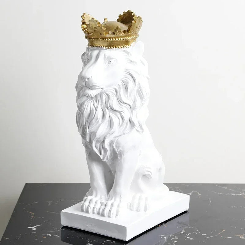 Estatueta Decorativa Leão Imperador