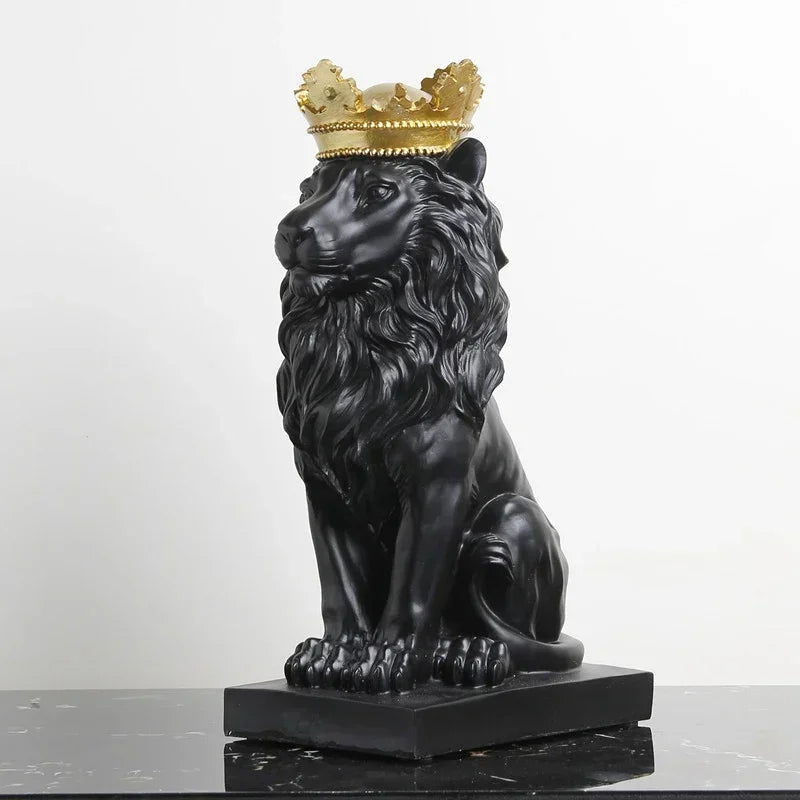 Estatueta Decorativa Leão Imperador