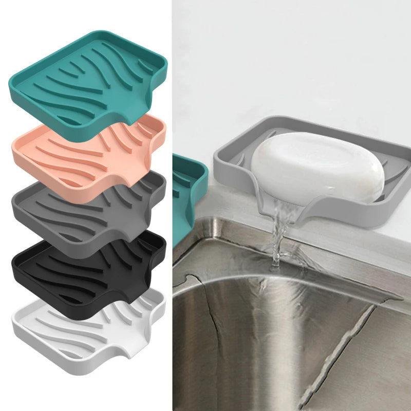 Saboneteira Para Banheiro Com Drenagem Automática Silicone