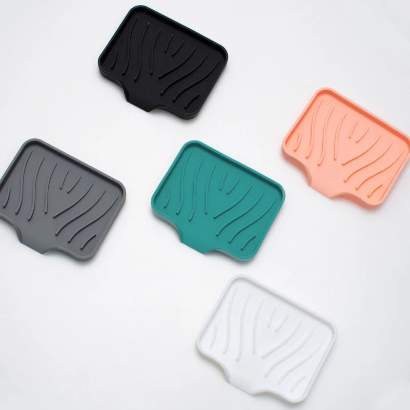 Saboneteira Para Banheiro Com Drenagem Automática Silicone
