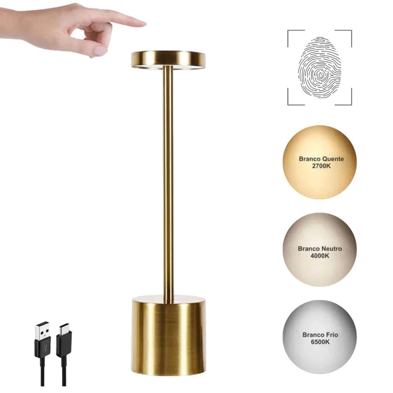 Luminária de Mesa sem Fio