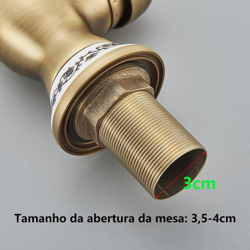 Torneira Monocomando Modelo Antique Luxe
