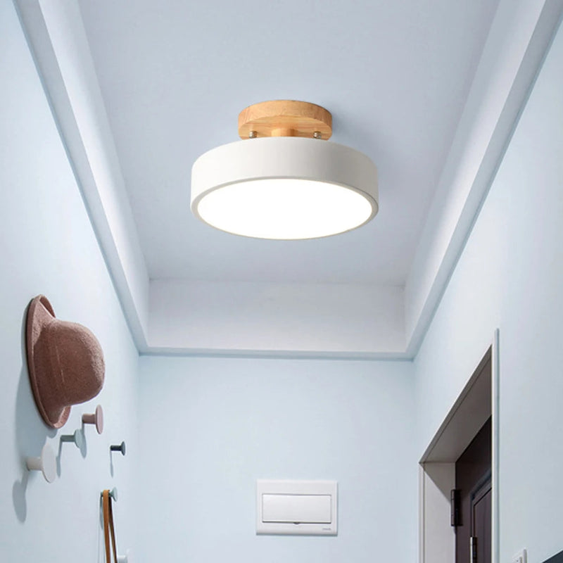 Luminária de Teto Plafon Redondo Led Estilo Nórdico