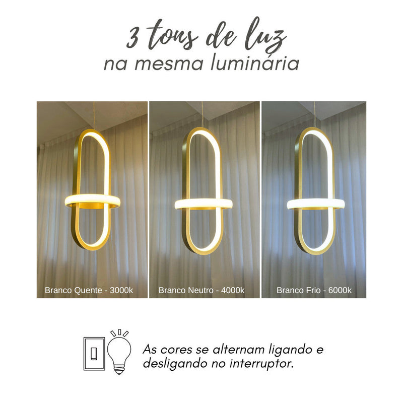 Luminária Pendente Nórdico Contemporâneo