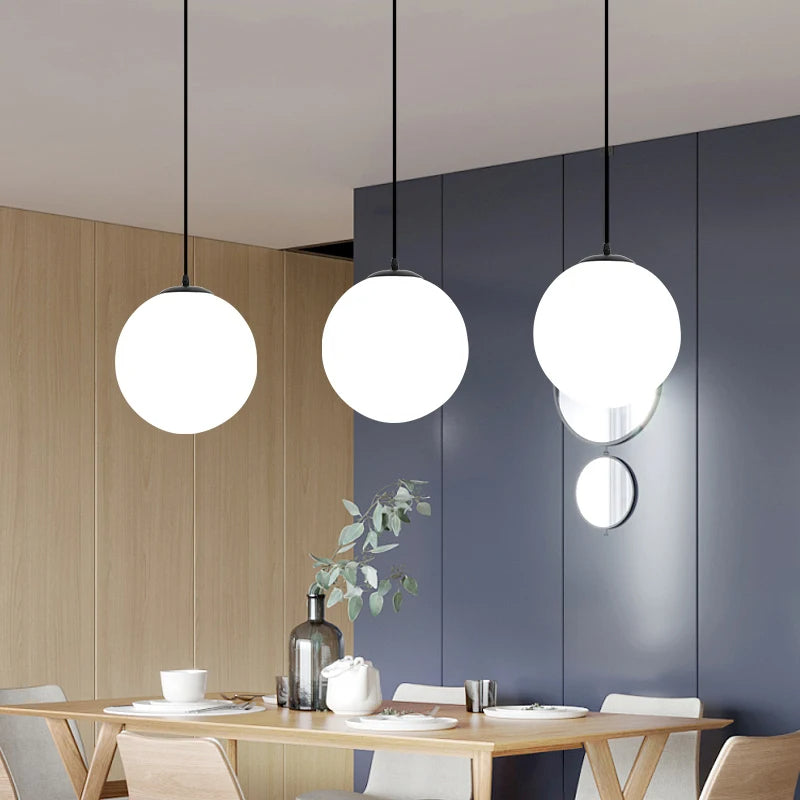 Pendente Luminária De Teto Globo Minimalista Led