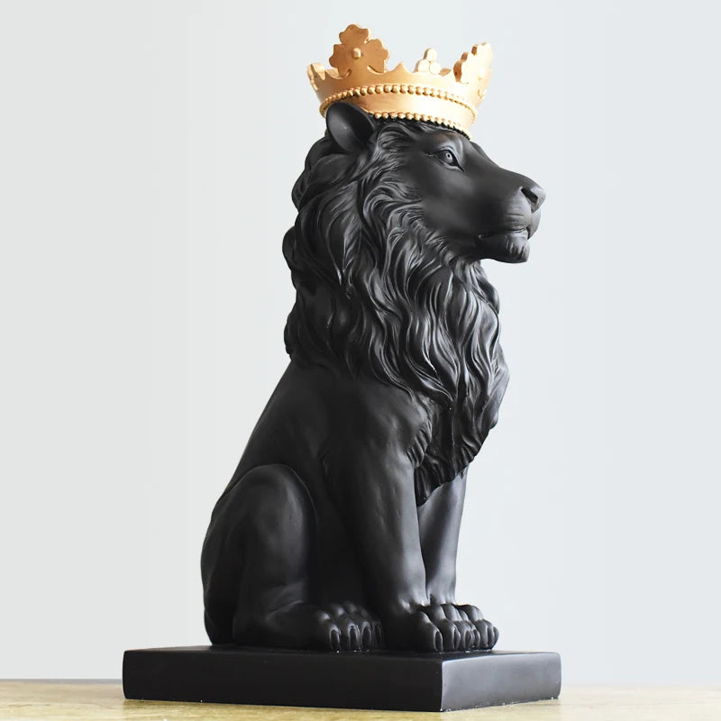 Estatueta Decorativa Leão Imperador