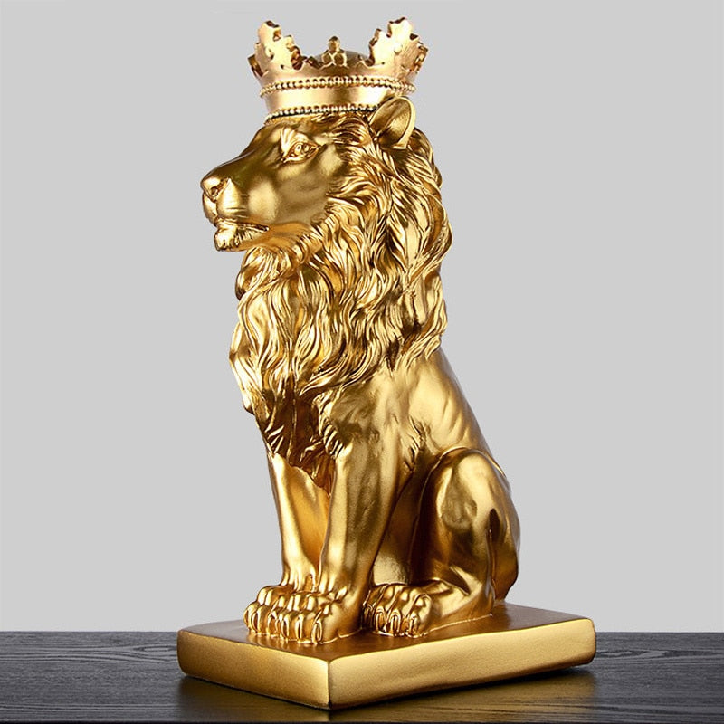Estatueta Decorativa Leão Imperador