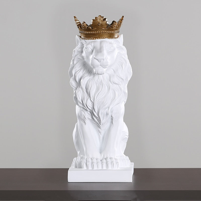 Estatueta Decorativa Leão Imperador