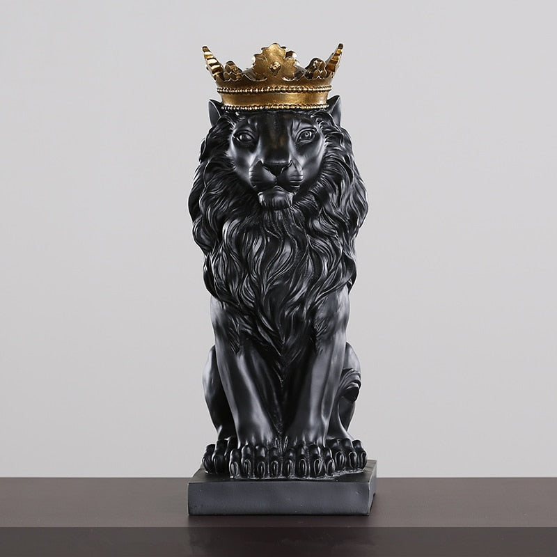 Estatueta Decorativa Leão Imperador