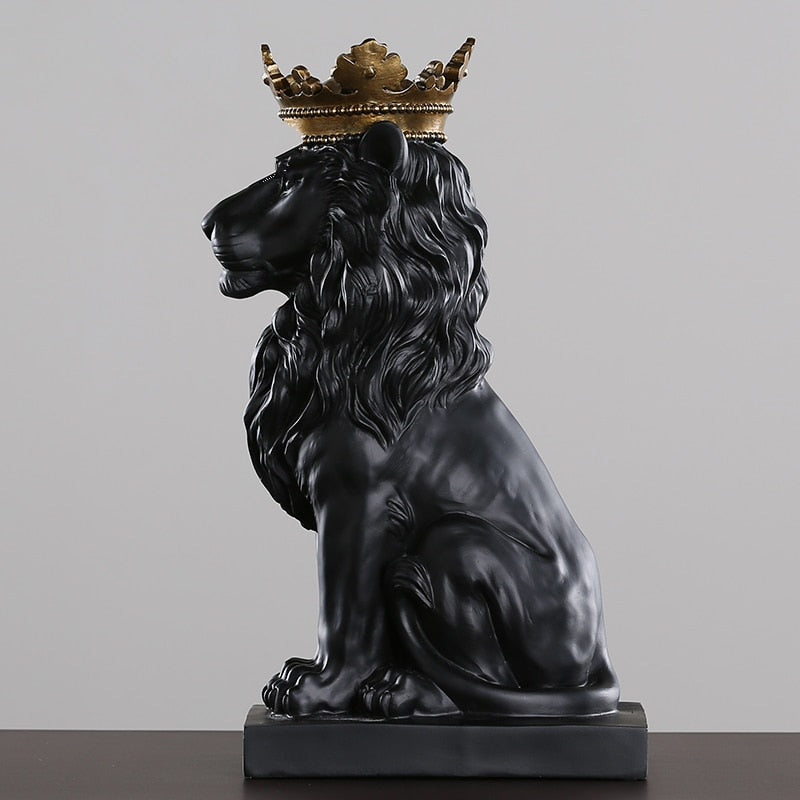 Estatueta Decorativa Leão Imperador
