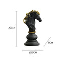 Estatueta Decorativa Para Mesa Peças de Xadrez em Resina