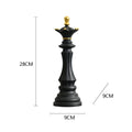 Estatueta Decorativa Para Mesa Peças de Xadrez em Resina