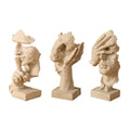 Estatuetas Decorativas Faces Abstratas 3 Peças