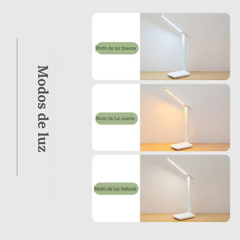Luminária de Mesa LED - Proteção dos Olhos